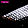 New 7PCS Sliver Kolinsky Nail Art Brush Set